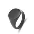 Fashionable jewelry round shape high quality customized stainless steel couple minimalist ring